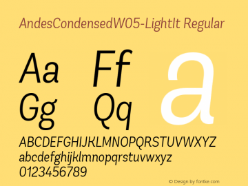 AndesCondensedW05-LightIt