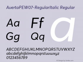 AvertaPEW07-RegularItalic