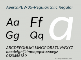 AvertaPEW05-RegularItalic