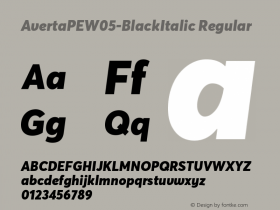 AvertaPEW05-BlackItalic