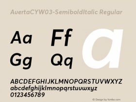 AvertaCYW03-SemiboldItalic