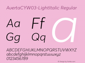 AvertaCYW03-LightItalic