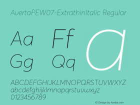 AvertaPEW07-ExtrathinItalic