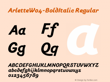 ArletteW04-BoldItalic