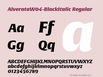 AlverataW04-BlackItalic