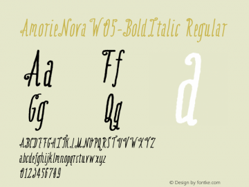 AmorieNovaW05-BoldItalic