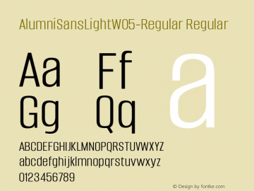 AlumniSansLightW05-Regular