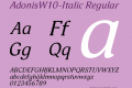 AdonisW10-Italic