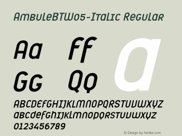 AmbuleBTW05-Italic