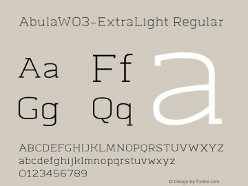 AbulaW03-ExtraLight