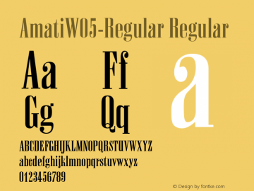 AmatiW05-Regular