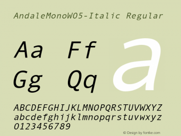 AndaleMonoW05-Italic