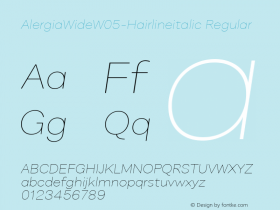 AlergiaWideW05-Hairlineitalic