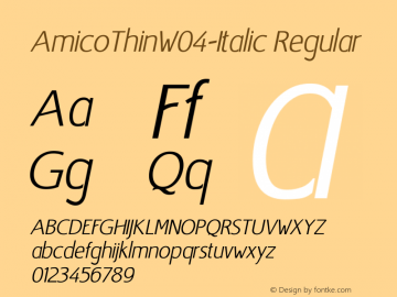 AmicoThinW04-Italic