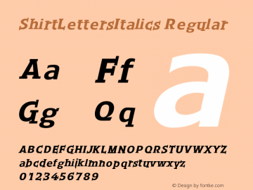 ShirtLettersItalics