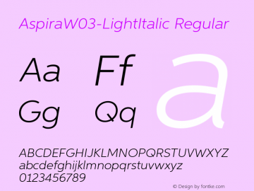 AspiraW03-LightItalic