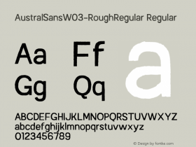 AustralSansW03-RoughRegular