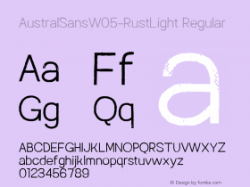 AustralSansW05-RustLight