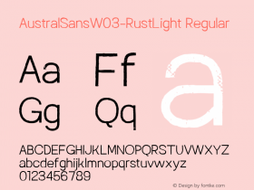 AustralSansW03-RustLight