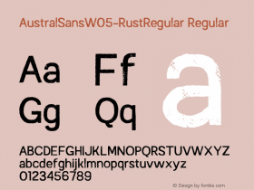 AustralSansW05-RustRegular