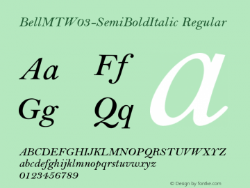 BellMTW03-SemiBoldItalic