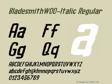 BladesmithW00-Italic