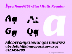 BaselNeueW03-BlackItalic