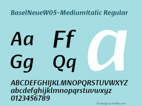 BaselNeueW05-MediumItalic