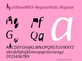 BaselNeueW03-RegularItalic