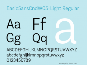 BasicSansCndW05-Light