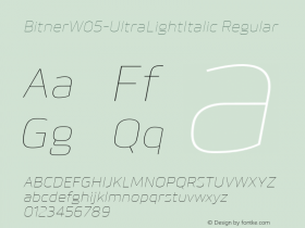 BitnerW05-UltraLightItalic