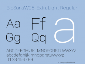 BioSansW05-ExtraLight