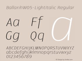 BallarihW05-LightItalic