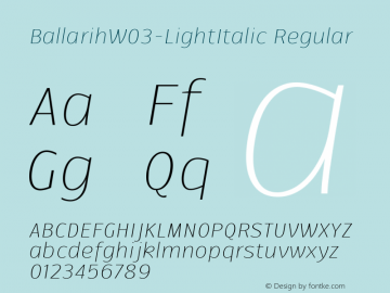 BallarihW03-LightItalic