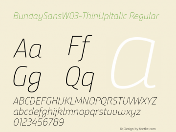 BundaySansW03-ThinUpItalic