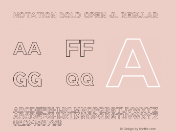 Notation Bold Open JL