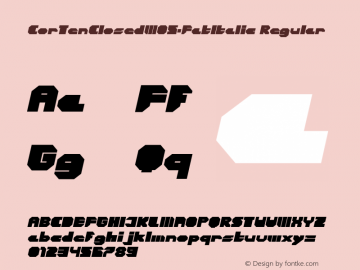 CorTenClosedW05-FatItalic