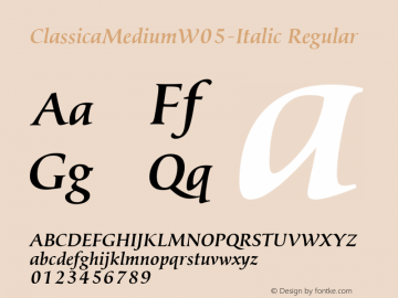 ClassicaMediumW05-Italic