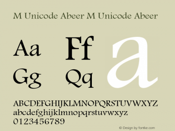 M Unicode Abeer