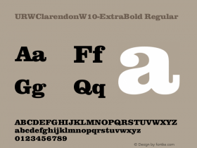 URWClarendonW10-ExtraBold