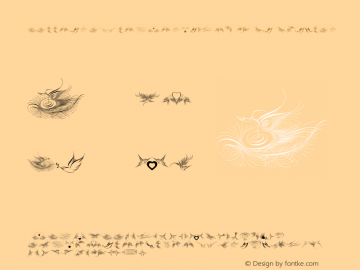 CalligraphicBirdsTwoW95-Rg