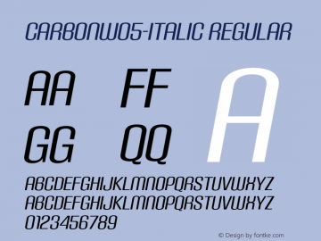 CarbonW05-Italic