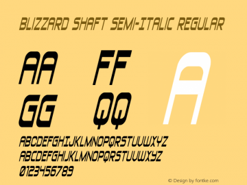 Blizzard Shaft Semi-Italic