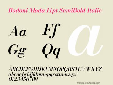 Bodoni Moda 11pt