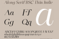 Along Serif BSC