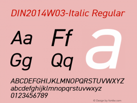 DIN2014W03-Italic