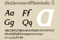 ElaDemiserifPlainItalic