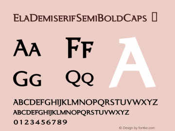 ElaDemiserifSemiBoldCaps