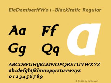 ElaDemiserifW01-BlackItalic