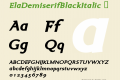 ElaDemiserifBlackItalic